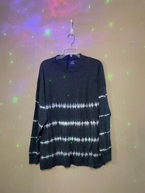 PINK Victoria's Secret Black Heather Crewneck Tee SZ L